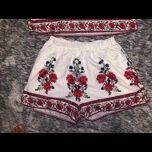 Two Piece Floral Romper